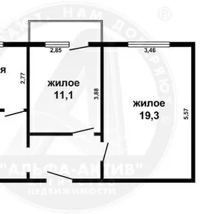 2-комн. квартира,  Высокое,  Строителей ул.,  1992 г.п. s141186