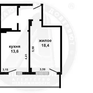 1-комн. квартира,  Брест,  Московская,  4/13-18 кирп.,  48/18/14. s151701