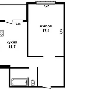 1-комнатная квартира,  г.Брест,  Подгородская ул.,  2011 г.п. w160692