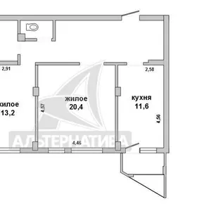 2-комнатная квартира,  г.Брест,  Зубачева ул.,  2014 г.п. 172394