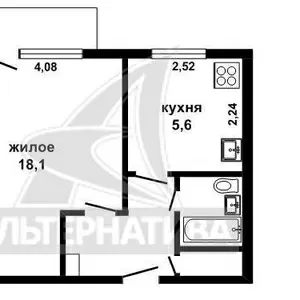 1-комнатная квартира,  г.Брест,  Шоссейная ул.,  1989 г.п. w170043