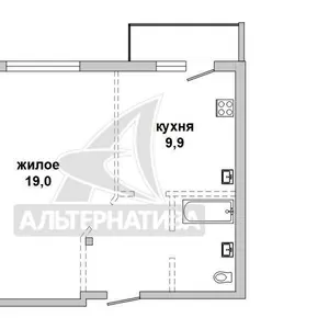 1-комнатная квартира,  г. Брест,  ул. Морозова,  2019 г.п. w183353