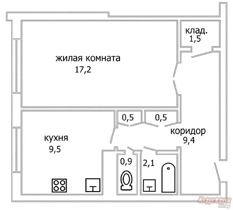 Продается 1-я кв-ра,  г, Брест,  м-р 