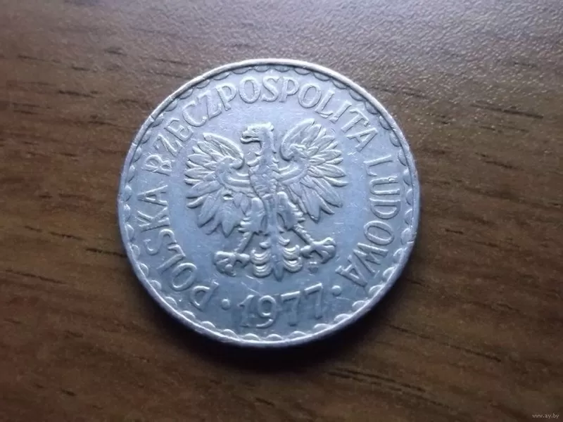 Продам монету,  1 злотый 1977 года 2