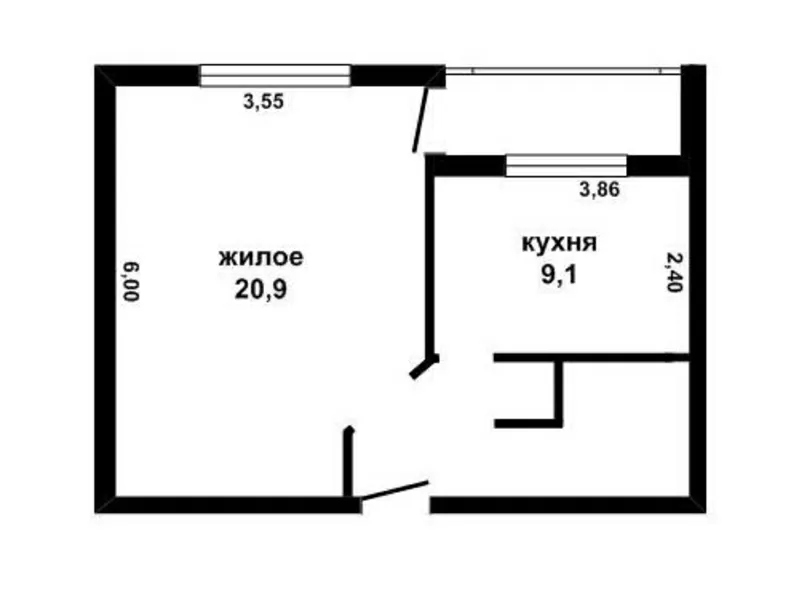 1-комн. квартира,  Брест,  Ясеневая ул.,  2009 г.п.,  1/4 кирп. 140745 2