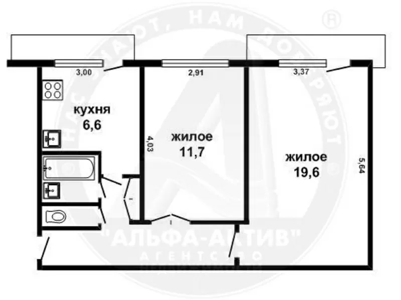 2-комн. квартира,  Брест,  Машерова пр-т,  1975 г.п.,  10/10 кирп. s132232 2