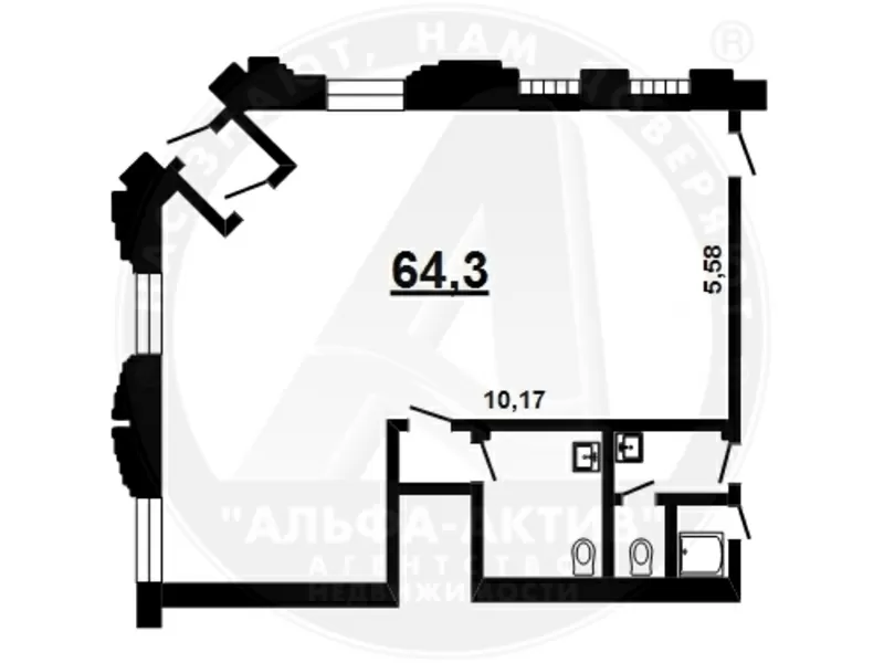 Адм-торговое помещение в аренду,  Брест,  74, 2 кв.м.,  отд. вход. 140087 2