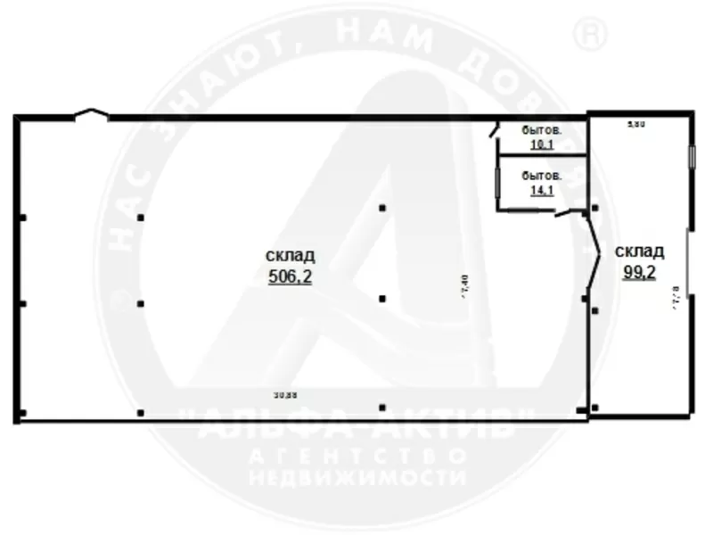 Складское помещение в аренду,  Брест,  629, 6 кв.м.,  506, 2 кв.м. 140084 2