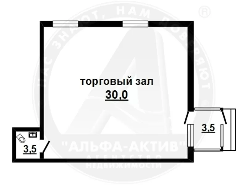 Адм-торговое помещение в собственность,  Брест,  центр,  37 кв.м. 140644 2