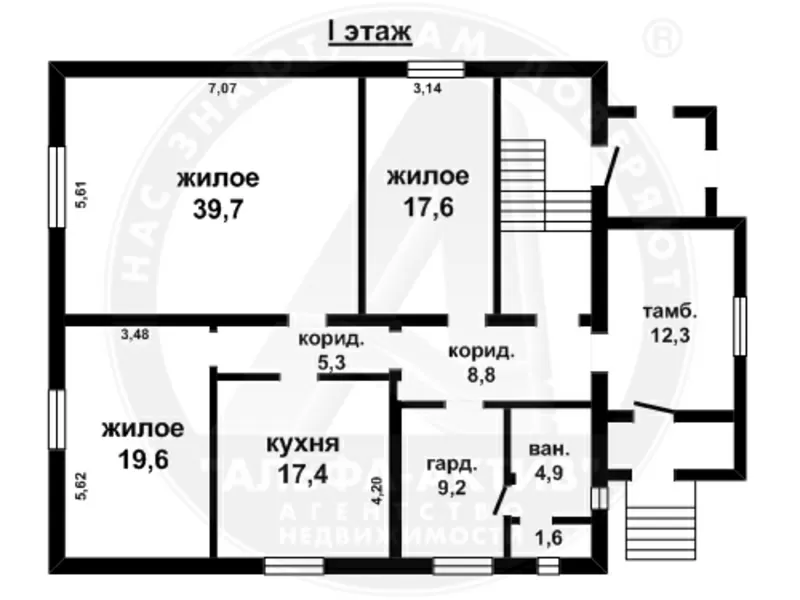 Жилой дом 2013 г.п. Жабинка. Блок / кирпич / шифер. 262-154 кв. 140651 2