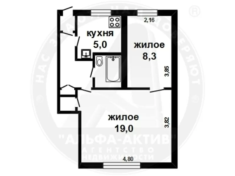 2-комн. квартира,  Брестский район,  д.Мухавец,  Рабочая ул. 150015 2