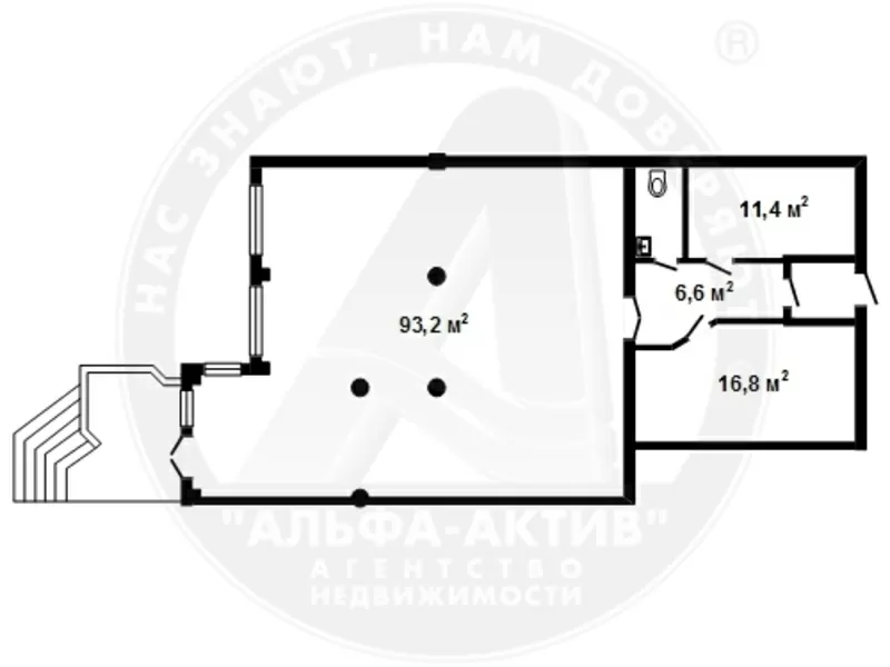 Торговое помещение в центральной части Бреста,  133, 2 кв.м. 150041 2