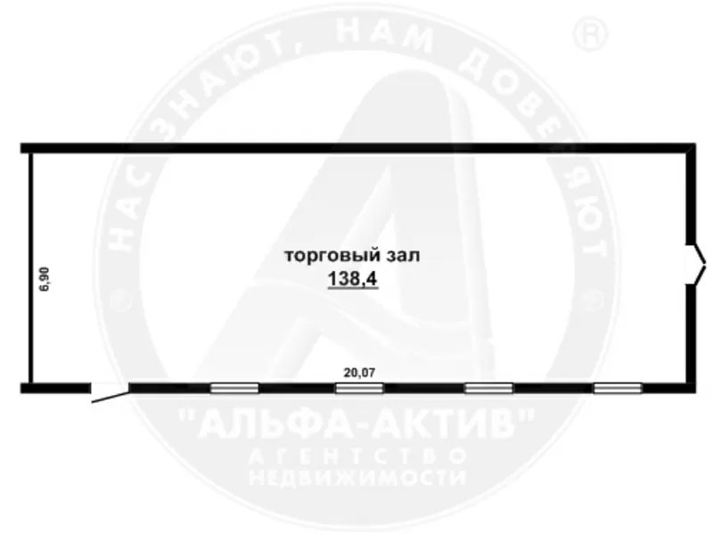 Торговое помещение в Бресте,  138, 4 кв.м.,  2 отд. входа. 150042 2