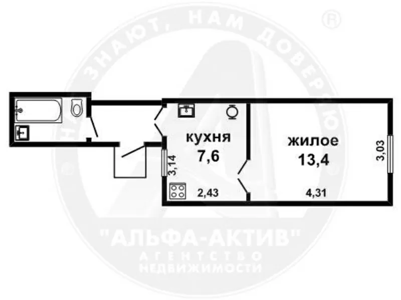 1-комн. квартира,  Брест,  Осипенко ул.,  1928 г.п.,  1/1 дерев. s150750 2