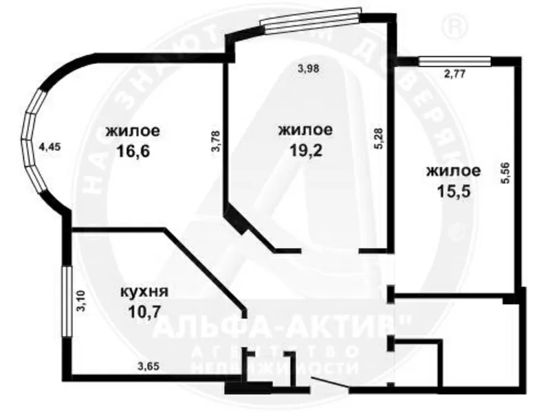 3-комн. квартира,  Брест,  Стафеева ул.,  2009 г.п. s150206 3