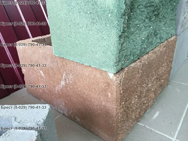 Блок декоративный цветной цементно-песчаный в Бресте 6