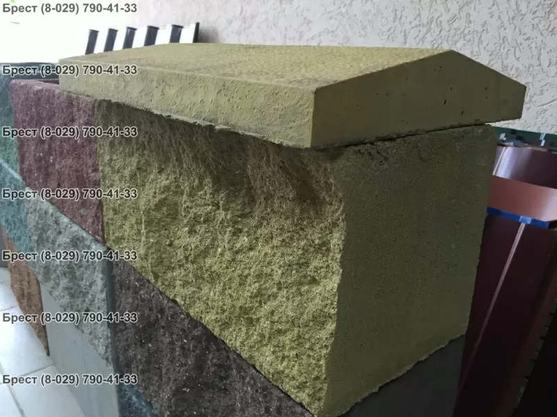 Блок декоративный цветной цементно-песчаный в Бресте 7