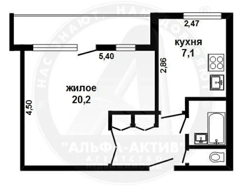 1-комн. квартира,  Брест,  Писателя Смирнова ул.,  1986 г.п. s151261 2