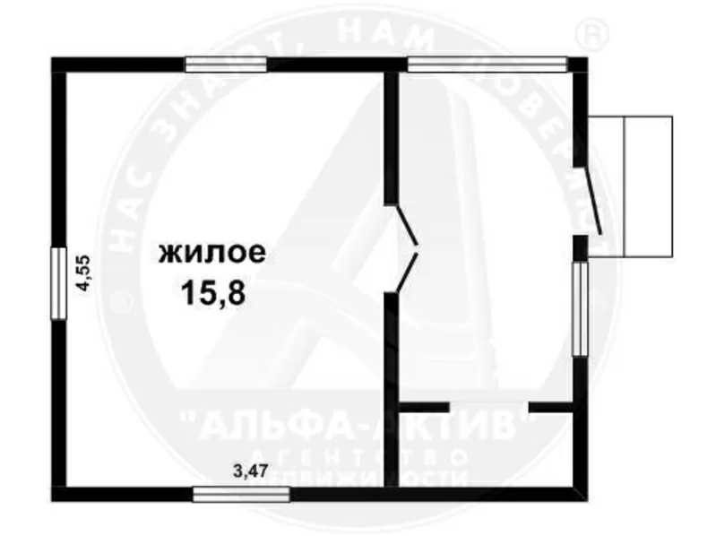 Садовый домик. Ближайший пригород. с.т. Восход. Блок / шифер. d140100 5