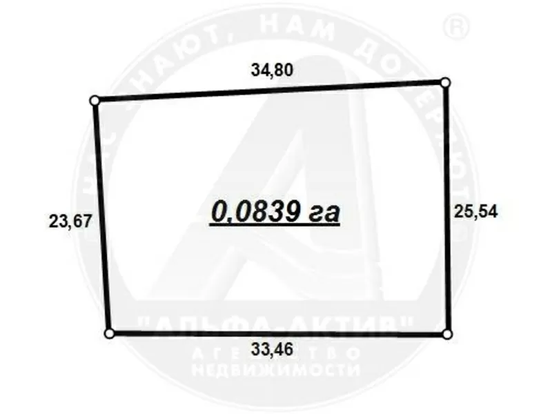 Садовый участок. На Красный Двор. Эл-во. Участок - 0, 0839 га. d150720 8