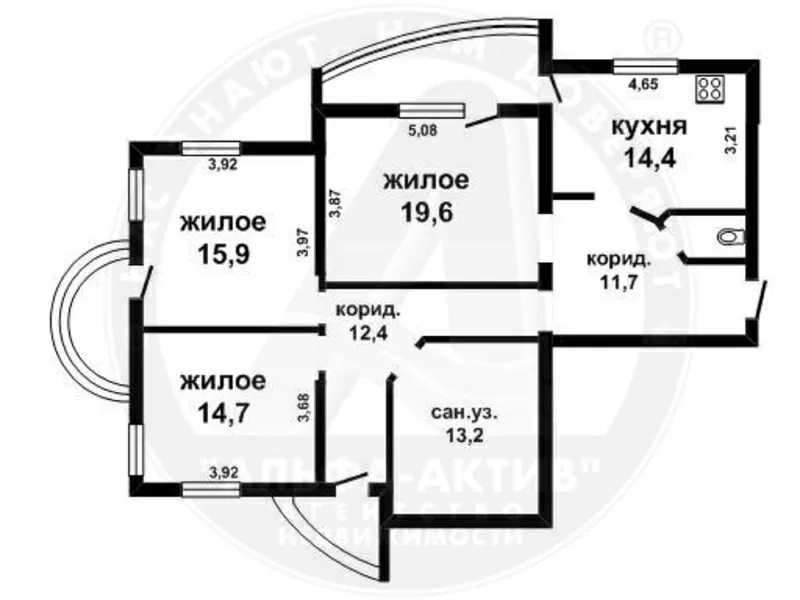 3-комн. квартира,  Брест,  Высокая ул.,  2014 г.п. s141659 2