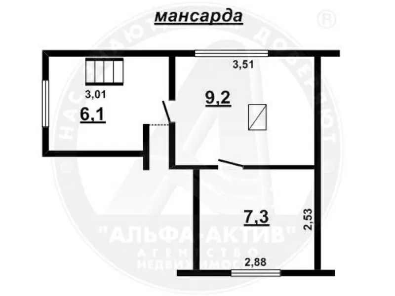 Садовый домик. Брестский р-н. Каркасно-засыпной / шифер. d150481 9