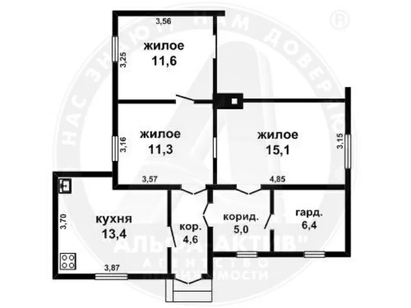 Квартира в блокированном жилом доме 1951 г.п. г. Брест. d150719 7