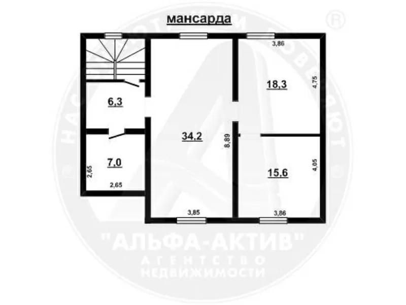 Жилой дом. г. Брест. Пугачево. Кирпич / шифер. 4 уровня. d150021 5