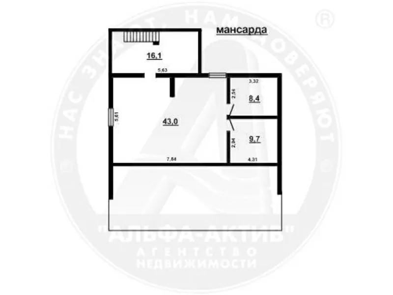 Дом жилой. Мотыкалы. 213, 1/123 м. 7 комн. Газ. Сарай. 15 сот. d140612 15