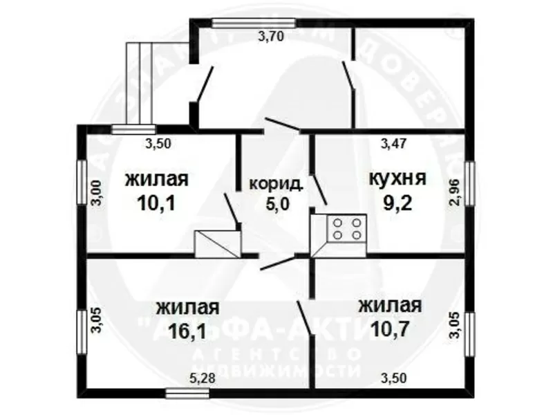 Жилой дом. Малоритский р-н. Сборно - щитовой / кирпич / шифер. d150519 5