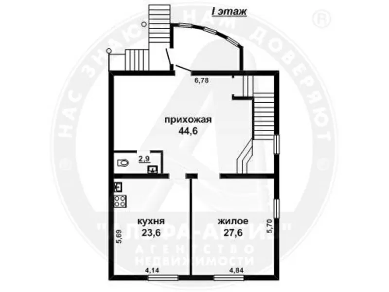 Жилой дом в элитном районе г. Бреста. Блок / кирпич / шифер. d150248 9