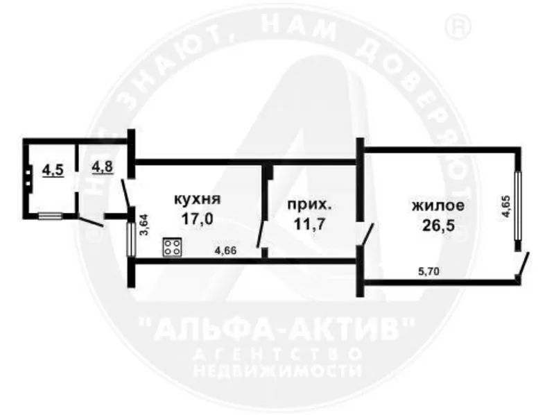 Квартира в доме. г. Брест. Кирпич / шифер. 2 уровня. d140207 13