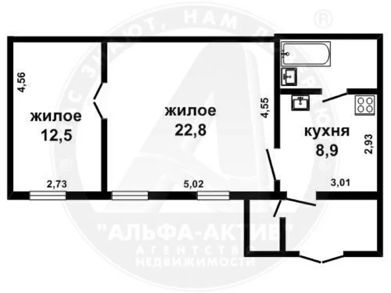 2-комн. квартира,  Брест,  Пушкинская ул.,  1928 г.п.,  1/1 дерев. s150942 5