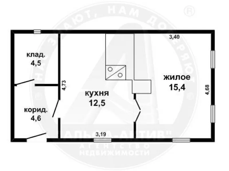 Жилой дом 1946 г.п. Брестский р-н. Брус / шифер. 1 этаж. d150819 3