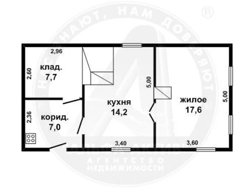 Жилой дом 1962 г.п. Брестский р-н. Брус / шифер. 1 этаж. d150182 3