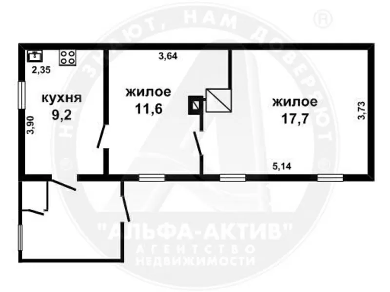 Жилой дом. г. Брест. Брус / шифер. 1 этаж. Общ.-38, 0 кв.м. d140454 2