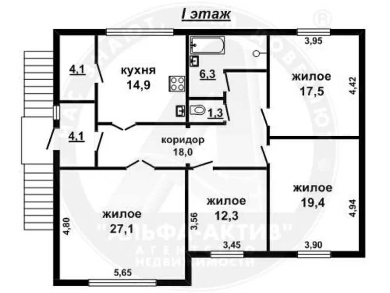 Жилой дом. г. Брест. Блок / кирпич / металлочерепица. d150139 11