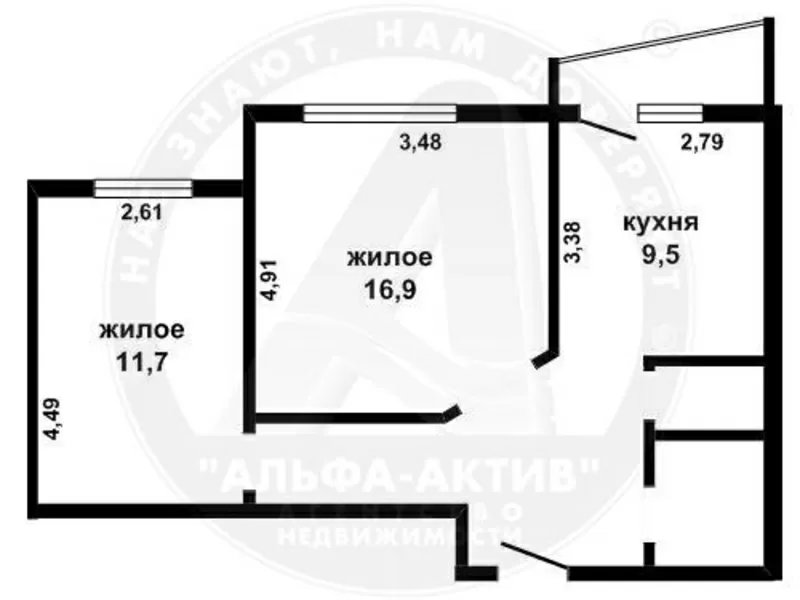 2-комн. квартира,  Брест,  Московская ул.,  2007 г.п.,  1/7 кирп. s151576 10