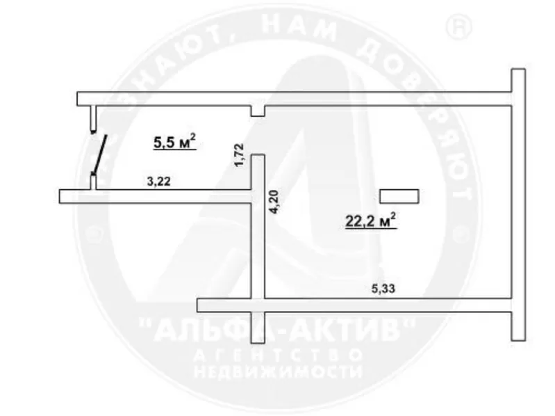 Торговое помещение в собственность общей площадью 27, 7 кв.м. p121163 2