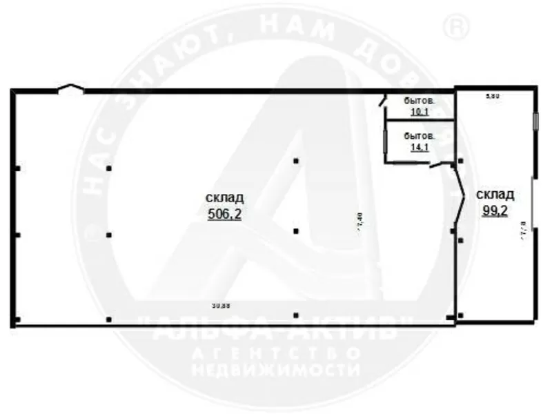 Складское помещение в аренду 629, 6 кв.м. в г.Бресте. a140084 2