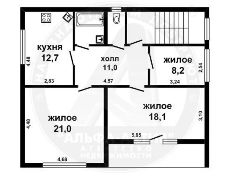 3-комн. квартира,  Брест,  Заречный 1-ый пер.,  2012 г.п. s141743 6