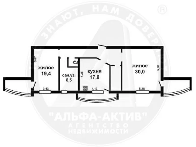 2-комн. квартира,  Брест,  Высокая ул.,  2014 г.п. s141658 2