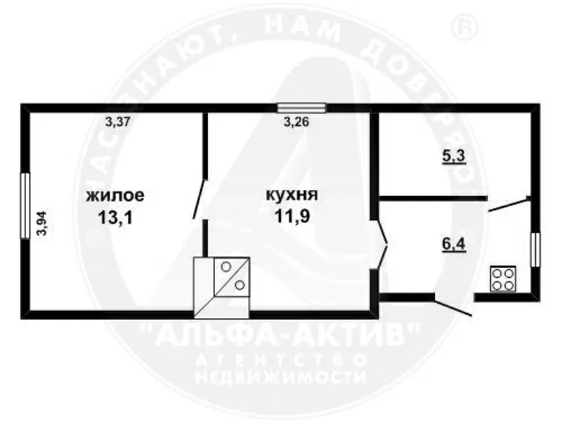 Часть дома,  Брестский р-н. Брус / железо. 1 этаж. d150812 2