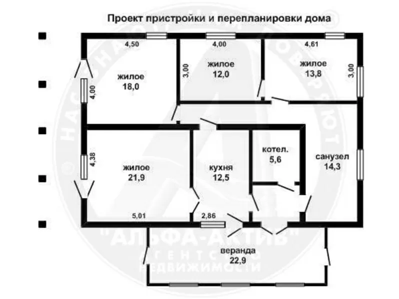 Жилой дом. Брестский р-н. Брус / блок / кирпич / шифер. 1 этаж. s80904 2