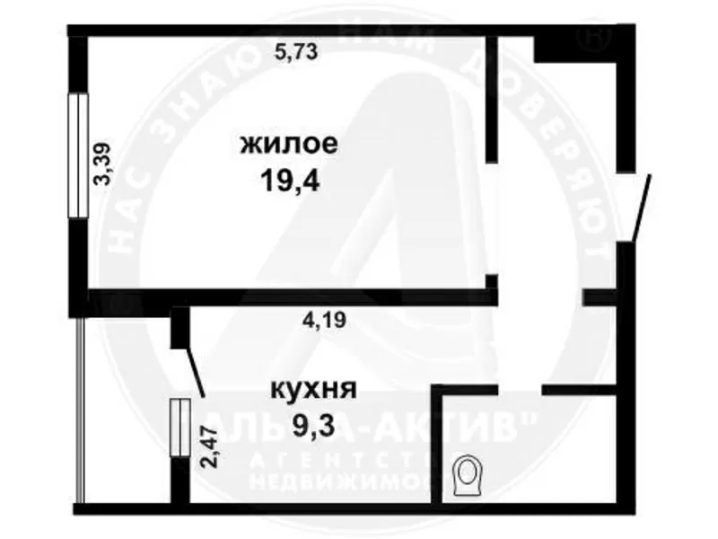 1-комн. квартира,  Брест,  28 Июля ул.,  2013 г.п.,  9/12 кирп. s150633 14