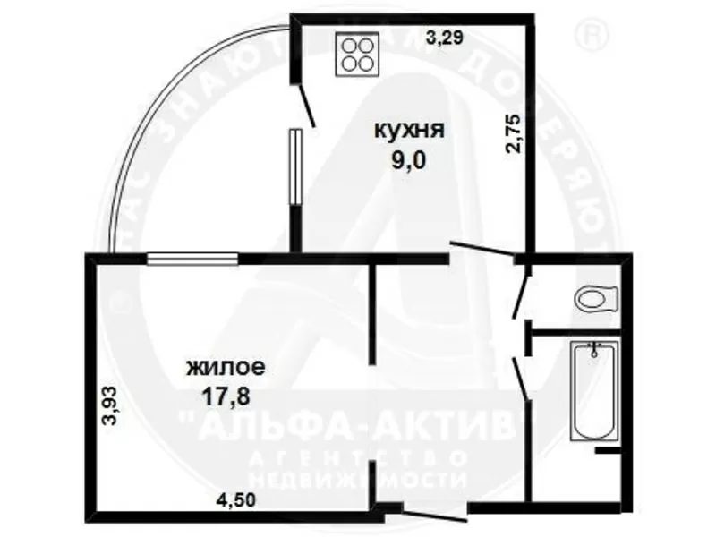 1-комн. квартира,  Брест,  Московская ул.,  2004 г.п.,  5/10 кирп. s151179 5