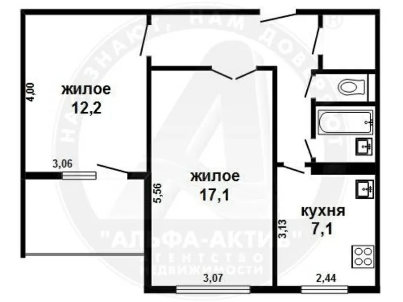 2-комн. квартира,  Брест,  Суворова ул.,  1986 г.п.,  5/9 панел. s150754 7