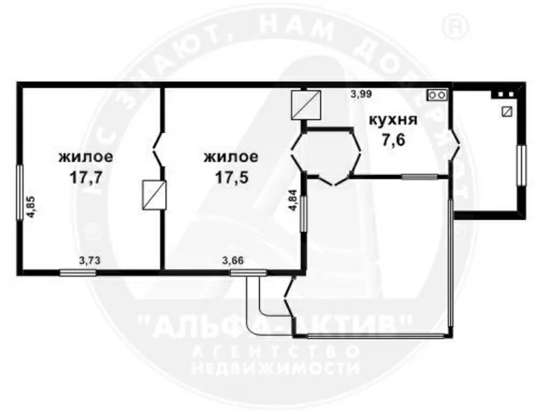 Часть дома. г. Брест. Брус / шифер. 1 этаж. Общ. - 76, 0 кв.м. d140329 6