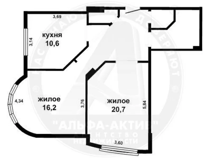 2-комн. квартира,  Брест,  Стафеева ул.,  2008 г.п. s140752 7