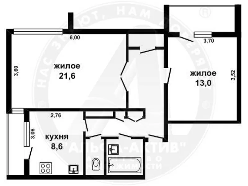 2-комн. квартира,  Брест,  Гаврилова ул.,  1998 г.п. s151374 6